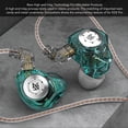 thumbnail image 2 of KZ EDX PRO HiFi Earphones, Lossless Stereo Sound, Wired, for Stage, Travel, Performance, Standard, Transparent, Cyan, 2 of 4