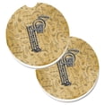 thumbnail image 1 of Carolines Treasures CJ2004-PCARC Letter P Musical Instrument Alphabet Set of 2 Cup Holder Car Coaster, 1 of 1