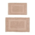 thumbnail image 2 of Jean Pierre New York Sophie Border 100% Cotton Non-Slip Bath Mat Set - Pink Dusty Rose - 17x24/20x32, 2 of 8