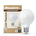 thumbnail image 3 of Bulbrite  Pack of (2) 8.5 Watt Dimmable Milky Finish G25 Medium (E26) LED Bulb - 800 Lumens, 2700K, and 90 CRI Milky, 3 of 5