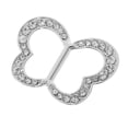 thumbnail image 1 of Moda de imitación Bufanda Titular de la hebilla Joyas - / Ovalado / Mariposa - Plata, 1 of 9