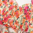 thumbnail image 6 of XIAONU Floral Print Spaghetti Strap Maxi Dress For Women Front Cutout Tiered Vacation Dress, 6 of 6