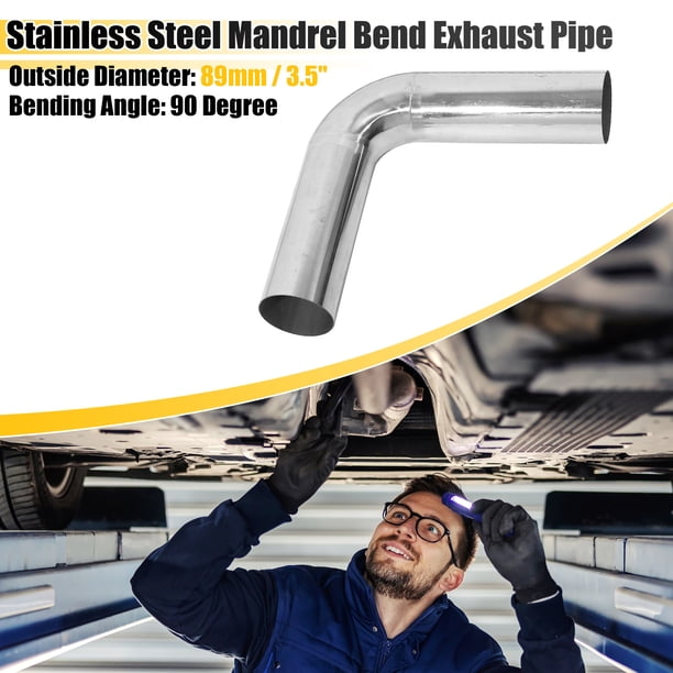 2 5 Y Pipe Exhaust DNA MOTORING ZTL PP 25 90 RAW 90 Degree Bend Tube DIY Custom Mandrel Expander