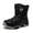 X1Black, variant on Kids Boots Snow Boot Children Baby Toddler Shoes Non Rubber Sole Outdoor Toddler Walking Shoes Outfit Size:7