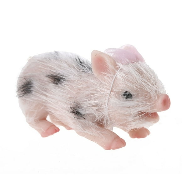 Newborn Sleep Baby Silicone Pig Doll Model Gift Silicone Made Kids Birthday Gift - D