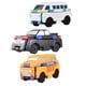 thumbnail image 1 of Coches transformables de 3 piezas, coche de deformación, coches de juguete es interactivos, Mini coche de juguete 2 en 1 para regalos de vehículo de ingeniería, 1 of 8