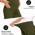 thumbnail image 4 of LIaqionyy Wide Leg Maternity Pants for Womens Pajamas Soft Pregnancy Yoga High Waist Lounge Trousers with Pockets, 4 of 7