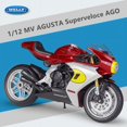 thumbnail image 1 of WELLY 1:12 MV Agusta Superveloce Ago Alloy Racing Motorcycle Model Diecast Metal Street Motorcycle Model Simulation Kids Toy Gif, 1 of 6