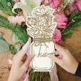 thumbnail image 6 of Mother's Day Wood Flower Bouquet Greeting Card with Stand and Rope for Mom Birthday Card Flower 227x105mm, 6 of 7