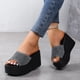 thumbnail image 1 of Sandals Summer 2023 New Women Slippers Wedges Platform Beach Flip Flops Trend High Heels Ladies Shoes Pumps Thick Slides Mujer, 1 of 4