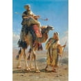 thumbnail image 3 of Carl Haag 11x14 Black Modern Framed Museum Art Print Titled - The Sheikh and His Guide (1875), 3 of 5