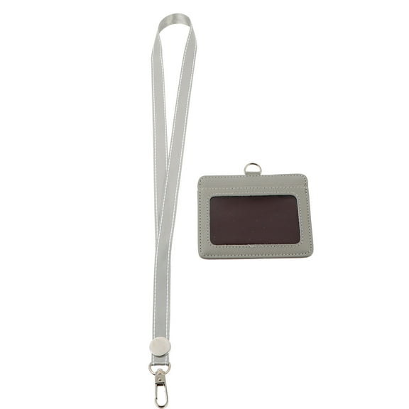 Monyance badge holders Clear ID Badge Holder with Hanging Rope for Bus Cards and Employee ID Cards(3.98X3.39X0.08Inches)