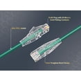 thumbnail image 2 of Cable Leader 12ft Slim Cat6 28AWG UTP Ethernet Network Patch Cable Snagless, Green, 2 of 6
