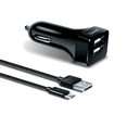 thumbnail image 2 of Cargador de Auto Dual 2.4A USB y Cable Micro USB - iSound iSound ISOUND-6856, 2 of 2