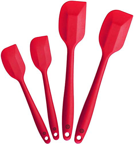 - High Heat Resistant to 600°F 5 Piece Set, 10.5 Hygienic One Piece Design Spatulas StarPack Premium Silicone Kitchen Utensil Set Teal Blue Serving and Mixing Spoons 