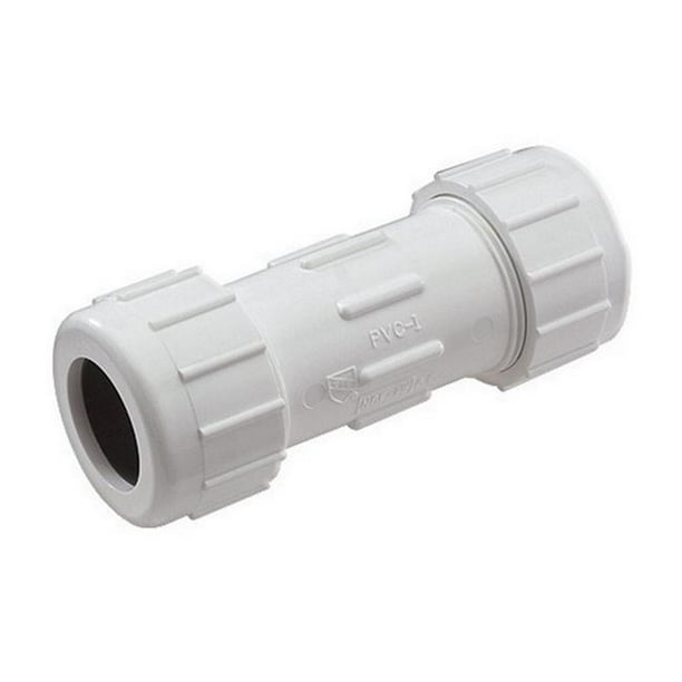 Kbi Compression Coupling Sch 40 Pvc 1 " 150 Psi Pvc Rubber Walmart