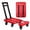 red, variant on Canming Folding Hand Truck, Heavy Duty Platform Dolly, Portable 6 Wheels Collapsible Luggage Cart for Moving, Warehouse, Travel, Black