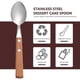 thumbnail image 2 of 5pcs Stainless Steel Spoons Dessert Scoops with Wood Handles (Assorted Color), 2 of 4