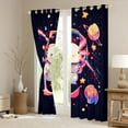 thumbnail image 3 of Castle Fairy Axolotl Blackout Curtains Set of 2 (52x84 Each),Cosmos Window Curtains, 3 of 6