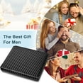 thumbnail image 6 of Cshidworld Men's Wallet, 6 Card Slots and 1 ID Window, 2 Cash Compartments, One Zippered Coin Pocket, Simple RFID Front Pocket, Slim Front Pocket Wallet, Black, 6 of 6