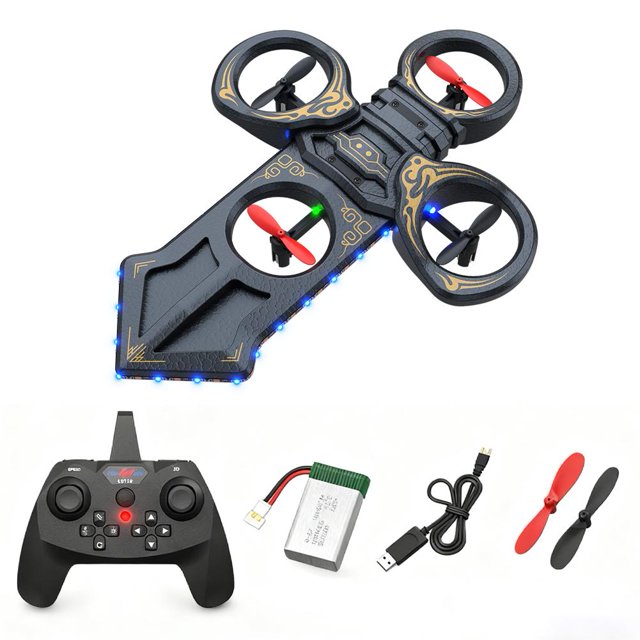 Épée Volante RC Gestuelle pour Enfants Adultes 8-16, Télécommande Cascade & Épée 3 Vitesses Vol à Rabat 360