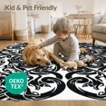 thumbnail image 4 of ODIKA 6'x9' Washable Area Rug Easy Care, Non-Shedding, Streetwear Gothic Dorm Guys Men Chrome Anime Skull Beast Graphic Playful for Queen Size Bedroom Under Bed Master Suite, 4 of 7