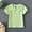 Green, variant on Dyfzdhu Toddler Girls Summer T-shirt Short Sleeve Lapel Solid Color Top for 3M-6Y