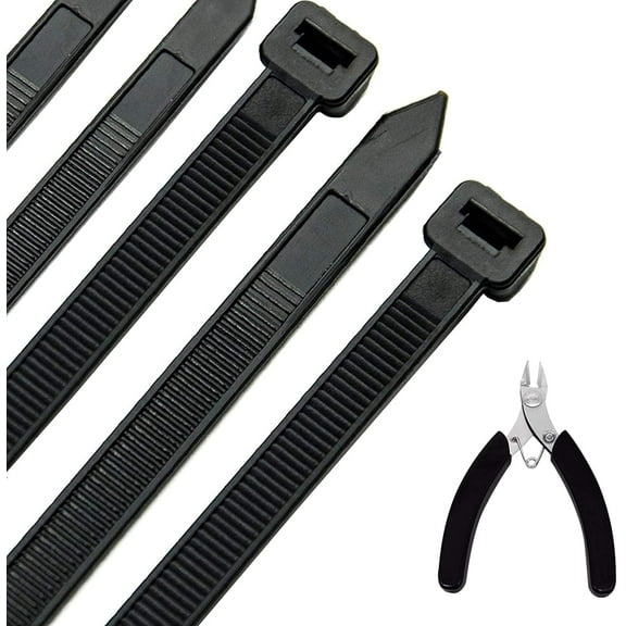 KASZOO 50 Pcs Cable Zip Ties Heavy Duty 24 inch with Wire Cable Cutters