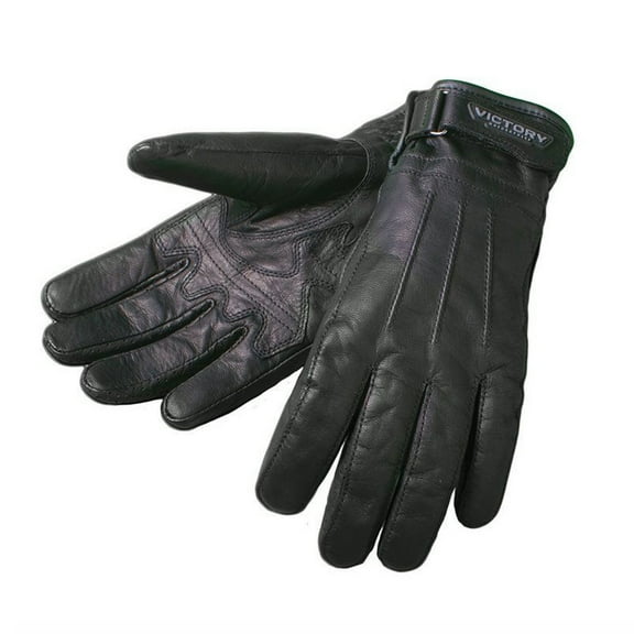 Victory Motorcycle OEM Women's Black Classic Riding Gloves, Large Lg 286766006