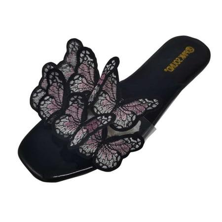 

Colorful Bow Summer Slippers Outdoor Non-slip Casual Versatile Universal Sandals