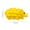 Yellow, variant on One Big Hedgehog Latex Squeak Dog Chew Toy - Durable rubber teething toy for medium to large dogs - No batteries required - Graphic design