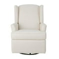 thumbnail image 3 of Second Story Home Hemingway Upholstered Wingback Swivel Gliding Recliner- Canvas, 3 of 5