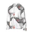 thumbnail image 2 of Pofeuu Moose Kissing Under Mistletoe Print Sun Protection Outdoor Lightweight Full Zip UV Cooling Hoodie Long Sleeve Summer Clothing for Outdoor Hiking-Medium, 2 of 5