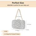 thumbnail image 5 of Rhinestone Clutch Purses for Women Evening Bag with Chain Luxury Handbags for Wedding Party Prom, 5 of 7
