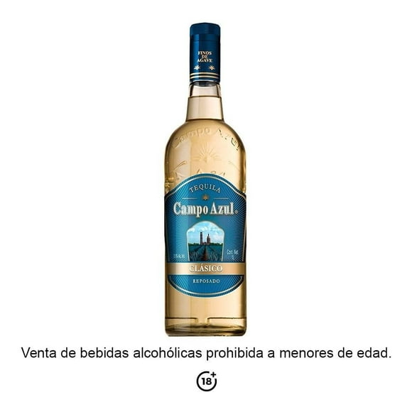 Tequila Campo Azul Clásico Reposado 1 L