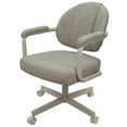 thumbnail image 2 of 4 - Swivel Metal Dining Caster Chair M-70 - Hemsath Driftwood - Beige, 2 of 3