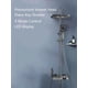 thumbnail image 3 of Grey Piano Key Shower Set Bathroom High Pressure Rainfall Brass Shower System Digital Bathtub Faucet Full Kit Temperature Shower My Lux Decor Round, 3 of 32