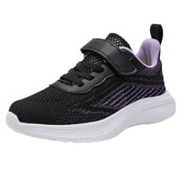 Krdevn Kids Shoes - Girls Shoes Lightweight Breathable Sneakers Casual Walking Shoes Running Tennis Shoes,Color:Black,Size:6-7 Years