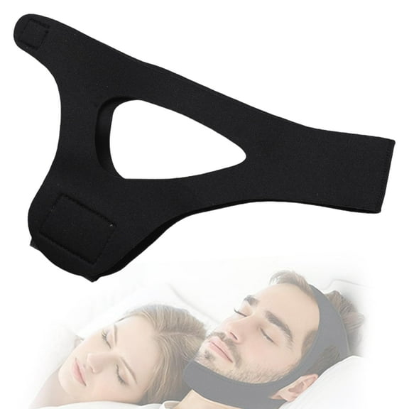 Chin Strap ,Breathable Adjustable Anti-Snore Stop Chin Strap,Anti Snoring Devices Anti Snoring Chin Strap - Stop Snoring Aid for Men & Women(black)