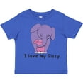 thumbnail image 3 of Inktastic I Love My Sissy Elephant Purple Pink Boys or Girls Toddler T-Shirt, 3 of 5