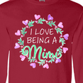 thumbnail image 4 of Inktastic I Love Being a Mimi- Circle of Hearts Long Sleeve T-Shirt, 4 of 5