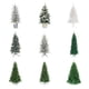 thumbnail image 1 of Pequeño árbol de navidad artificial preiluminado de lujo para exhibición de días festivos, 1 of 3