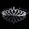 thumbnail image 4 of Aellinatey Vintage Wedding Bridal Crystal for Rhinestone Headband Crown Hair Accessories Ti, 4 of 6