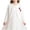 White, variant on Girls Cardigan Cropped Shrug One Button Strawberry Embroidery Ruffle Trim Sweater for Kids White Size 7