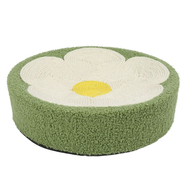 Scratcher de Gato Redondo, Superficie Curva de la Almohadilla del Gato Estilo Estable de Fondo Moderno para Gatos Molienda de Garras