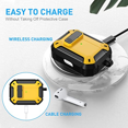 thumbnail image 4 of Housse de Protection Airpods Pro pour Hommes Militaire Robuste et Antichoc avec Porte-Clés Compatible avec Apple Airpods Pro 2019 avant Visible, Jaune, 4 of 6