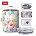 thumbnail image 4 of 12oz Coffee Tumblers Pioneer Flower Stainless Steel Vacuum Insulated Travel Tumbler Coffee Cups Mug with Lid and Straw with Cleaning Brush for Cold & Hot Drinks, 4 of 5