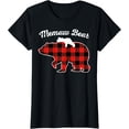 thumbnail image 1 of Memaw Bear Flannel Red Plaid Pajama Family Matching XMAS T-Shirt - White - 2XL, 1 of 2