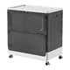 thumbnail image 2 of Cesta de lavandería Gloria con ruedas plegable decorativa organizador de paños de lavado para el hogar dormitorio Negro, 2 of 9