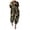 Camouflage, variant on IROINNID Short Sleeve Jumpsuit For Women Full-Length Lapel Slim Long Button Rompers Long Pants Jumpsuit